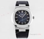 Swiss Replica Patek Philippe Nautilus Dark Blue Dial Silver Case Automatic Watch (1)_th.jpg